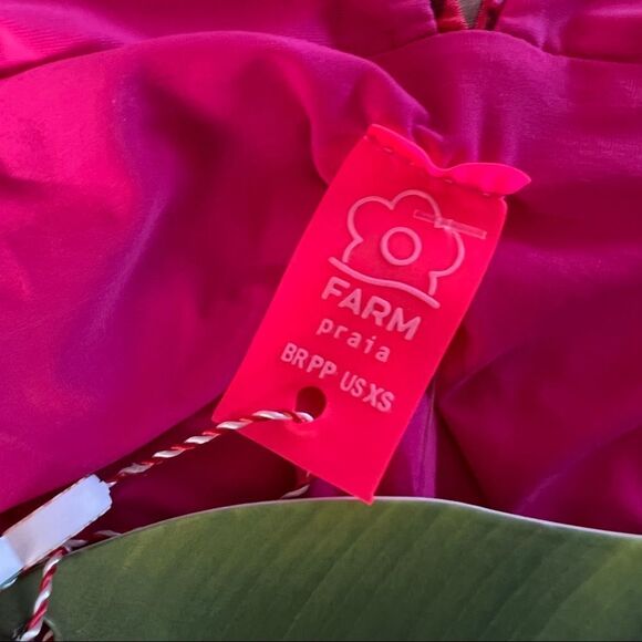 FARM RIO Reversible Tiki Bananas Lucy One-Piece Swimsuit XS MSRP $145 - Picture 10 of 13